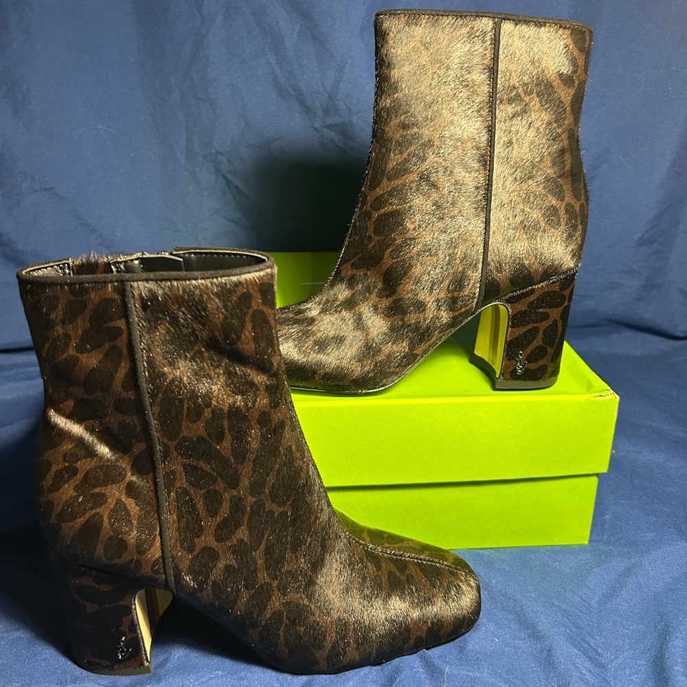 SAM EDELMAN- FAWN, BROWN LEOP BRHM, 5.5 women sw